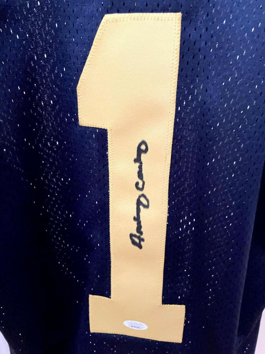 Anthony Carter signed Michigan Wolverines blue jersey JSA - AutographsForSale.com