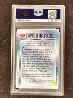 Chamique Holdsclaw signed Tennessee Vols 1997 SI for Kids RC PSA/DNA - AutographsForSale.com