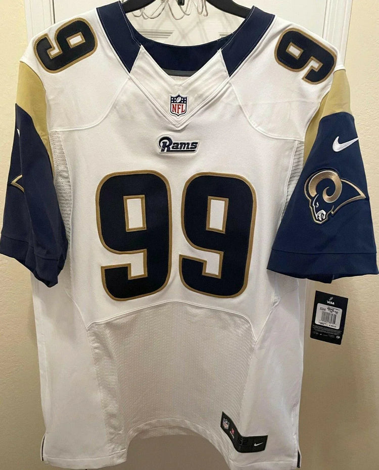 Aaron Donald St Louis Rams 2014 Nike Elite white Rookie jersey New - AutographsForSale.com