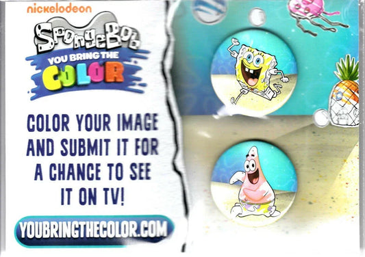 SpongeBob SquarePants 2017 SDCC 2 Nickelodeon buttons pins - AutographsForSale.com