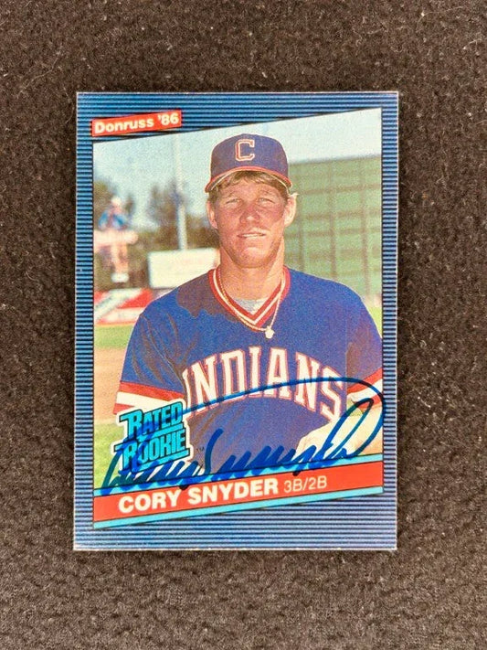 Cory Snyder signed Cleveland Indians 1986 Donruss Rated RC - AutographsForSale.com