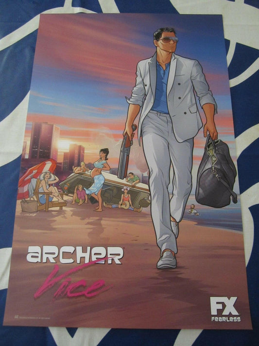 Archer Vice 2014 San Diego Comic-Con 11x17 inch mini promo poster - AutographsForSale.com