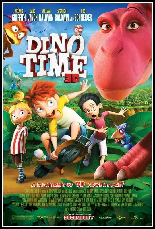 Dino Time 3D 2013 mini poster Jane Lynch Rob Schneider Tara Strong - AutographsForSale.com