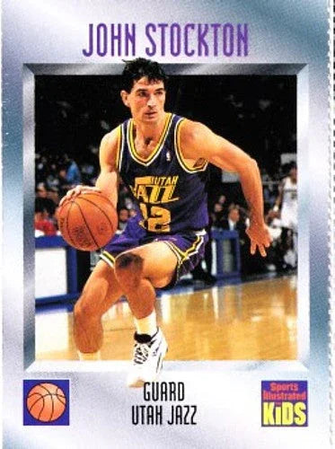 John Stockton Utah Jazz 1995 Sports Illustrated for Kids card - AutographsForSale.com
