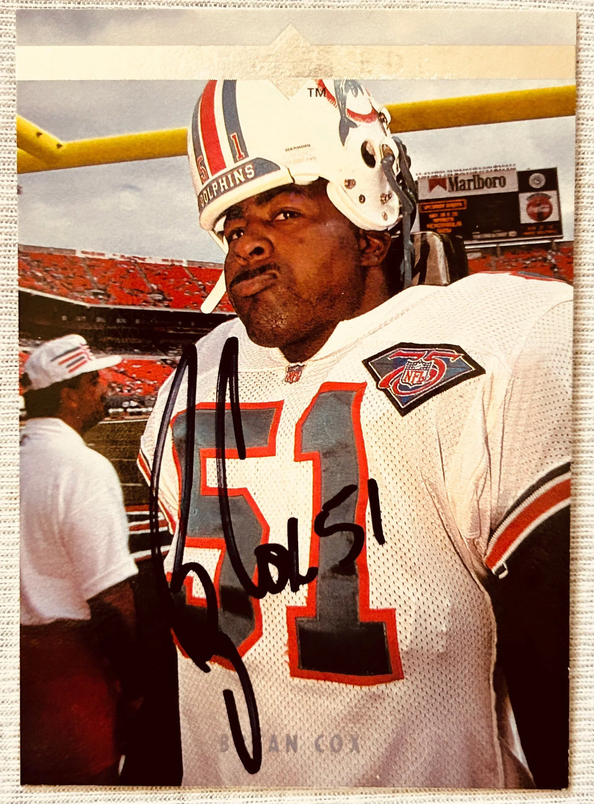 Bryan Cox autographed Miami Dolphins 1995 Upper Deck Special Edition card - AutographsForSale.com