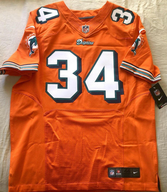 Ricky Williams Dolphins Nike Elite Orange game model jersey New - AutographsForSale.com