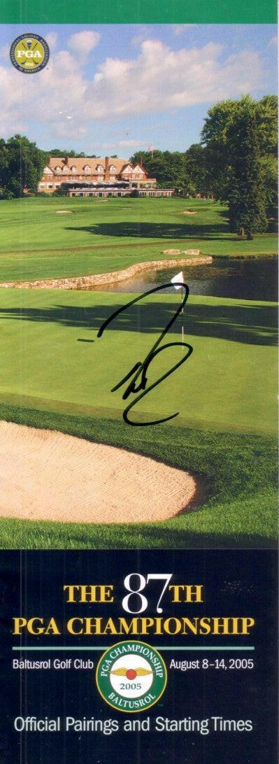 Davis Love III signed 2005 PGA Championship pairings guide - AutographsForSale.com
