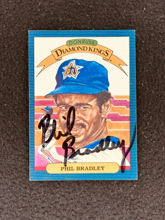 Phil Bradley signed Mariners 1986 Donruss DK card - AutographsForSale.com