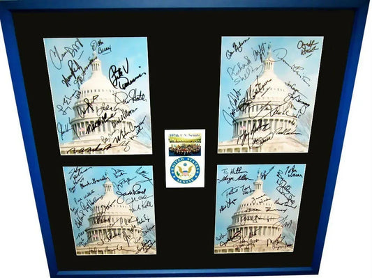 US Capitol 8x10 framed photos signed by 73 senators JSA Hillary Clinton Ed Kennedy John McCain - AutographsForSale.com
