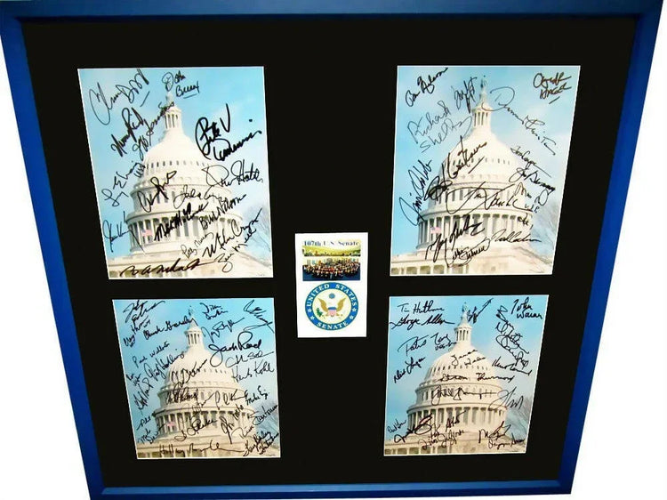US Capitol 8x10 framed photos signed by 73 senators JSA Hillary Clinton Ed Kennedy John McCain - AutographsForSale.com