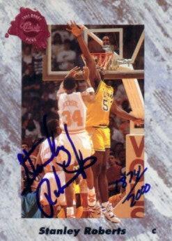 Stanley Roberts certified autograph LSU 1991 Classic card - AutographsForSale.com