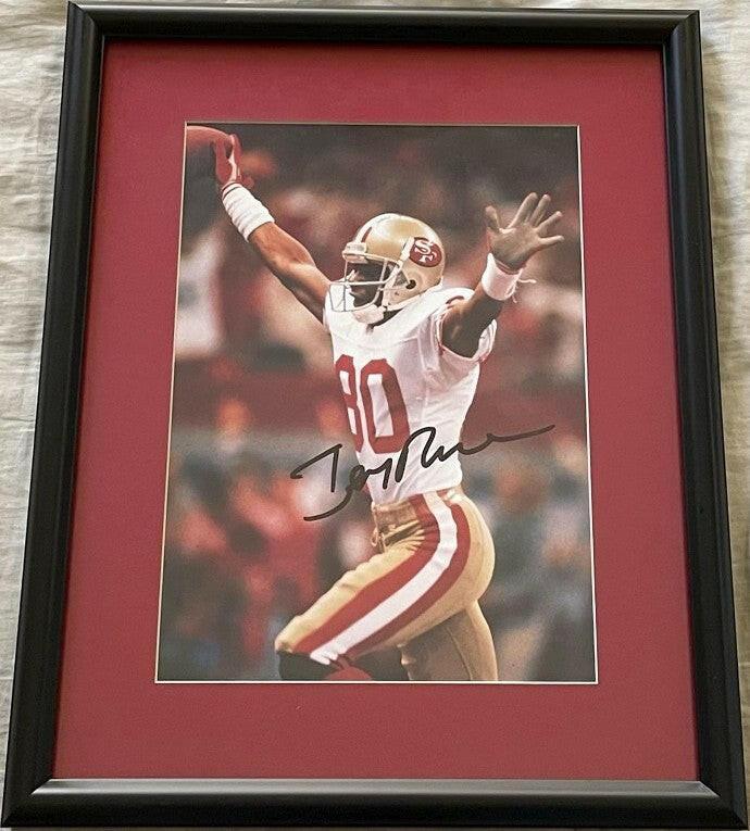 Jerry Rice autographed SF 49ers 8 By 11/1/2 photo framed JSA - AutographsForSale.com