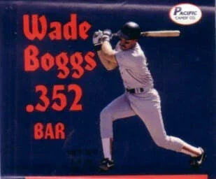 Wade Boggs 1990 chocolate bar wrapper - AutographsForSale.com