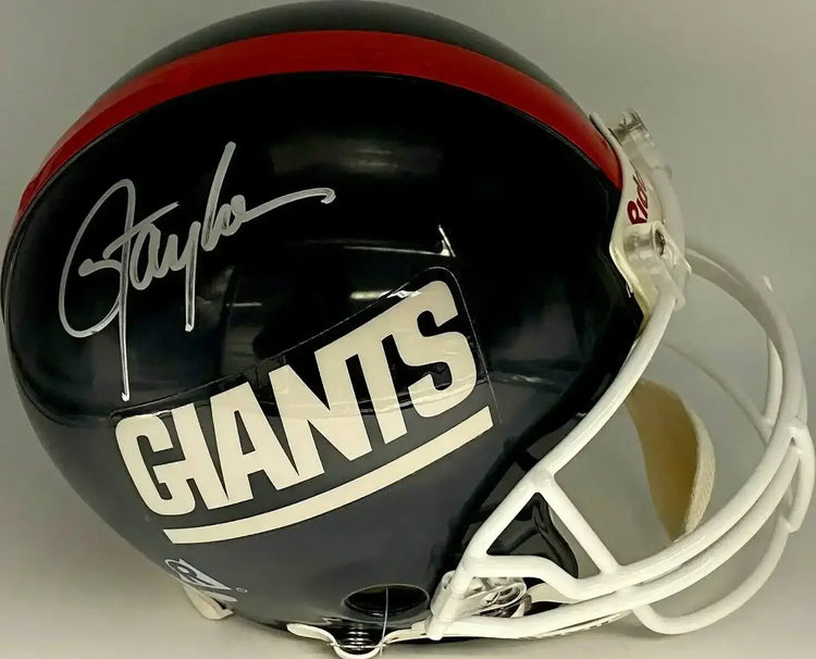 Lawrence Taylor signed NY Giants full size Pro Line game model helmet Steiner - AutographsForSale.com