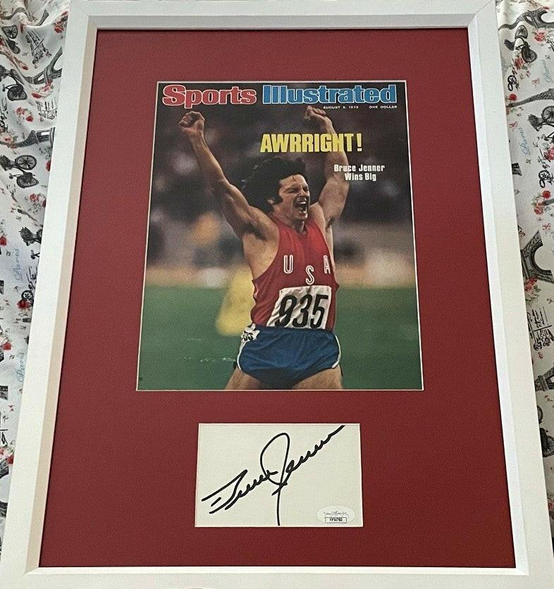 Bruce Jenner autograph matted framed 1976 Sports Illustrated cover JSA - AutographsForSale.com