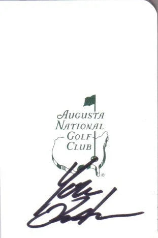 Yuta Ikeda autographed Augusta National Masters scorecard - AutographsForSale.com
