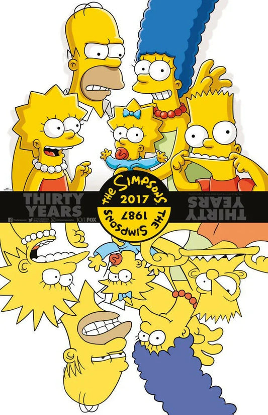 The Simpsons Thirty Years 1987 to 2017 Comic-Con 11x17 mini poster - AutographsForSale.com