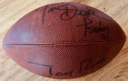 Tim Brown & Jerry Rice signed NFL game football JSA Raiders - AutographsForSale.com