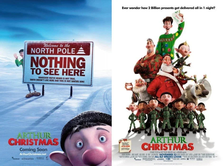 Arthur Christmas 2011 Movie mini 11x17 poster - AutographsForSale.com