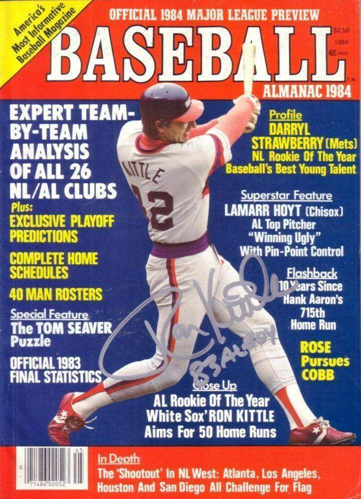 Ron Kittle signed White Sox Baseball Almanac magazine w/ 83 AL ROY - AutographsForSale.com
