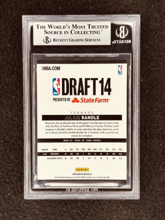 Julius Randle 2014 Panini Hoops NBA Draft Rookie Card BGS 9 Knicks Timberwolves - AutographsForSale.com