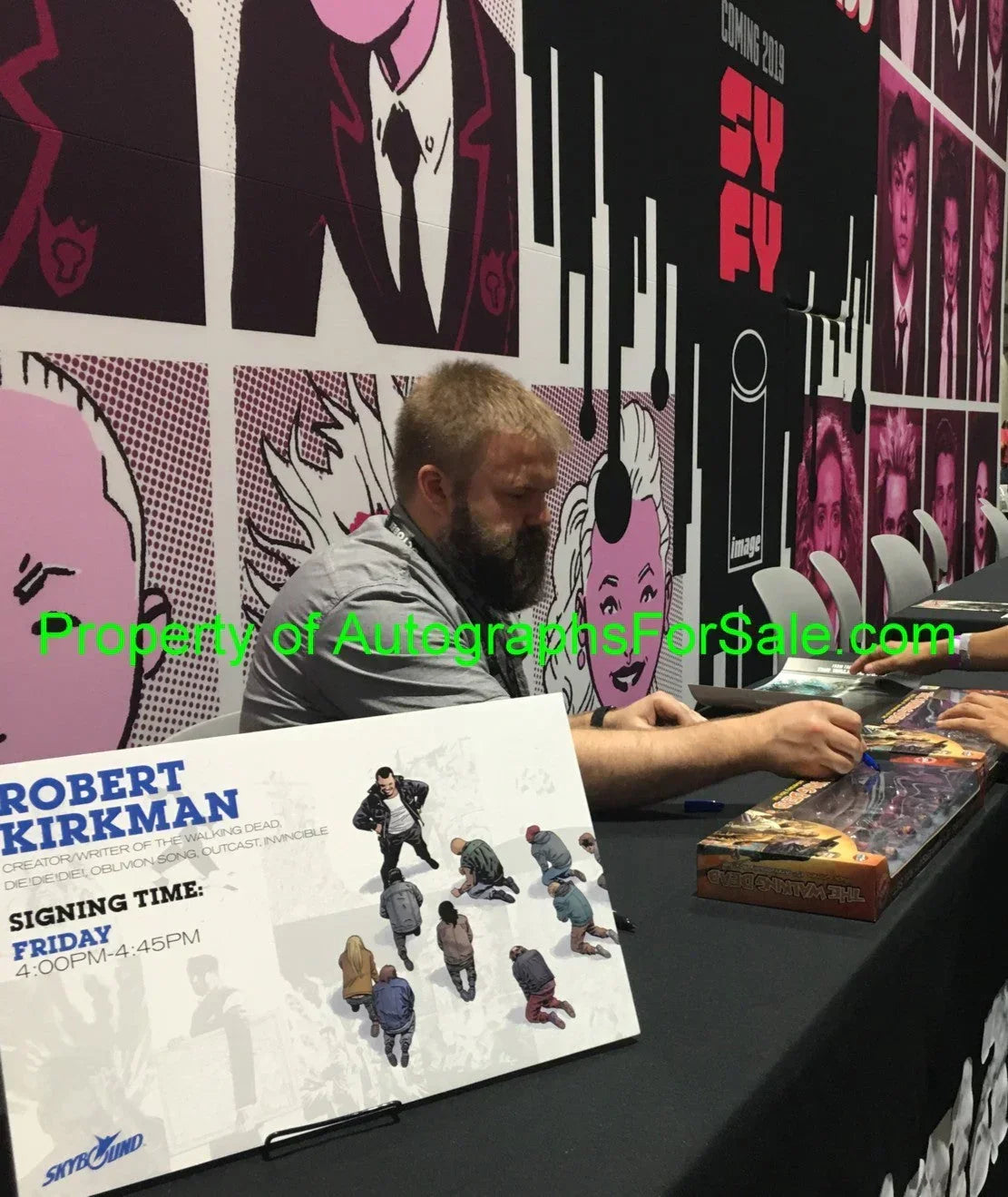 Robert Kirkman signed Walking Dead Rick Grimes 2018 SDCC action figures JSA - AutographsForSale.com