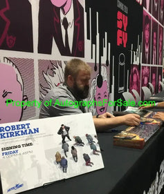 Robert Kirkman signed Walking Dead Rick Grimes 2018 SDCC action figures JSA - AutographsForSale.com