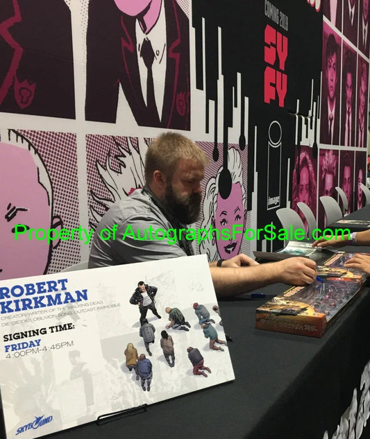Robert Kirkman signed Walking Dead Rick Grimes 2018 SDCC action figures JSA - AutographsForSale.com