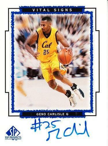Geno Carlisle certified signed Cal Bears 1999 Upper Deck SP Top Prospects card - AutographsForSale.com
