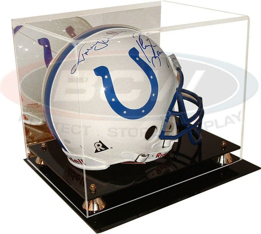 Full size football helmet deluxe acrylic display case - AutographsForSale.com