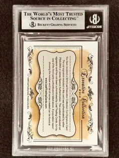 Scott Carpenter 2014 Leaf Masterpiece Cut Signature certified signed card 1/1 PSA Mercury 7 - AutographsForSale.com