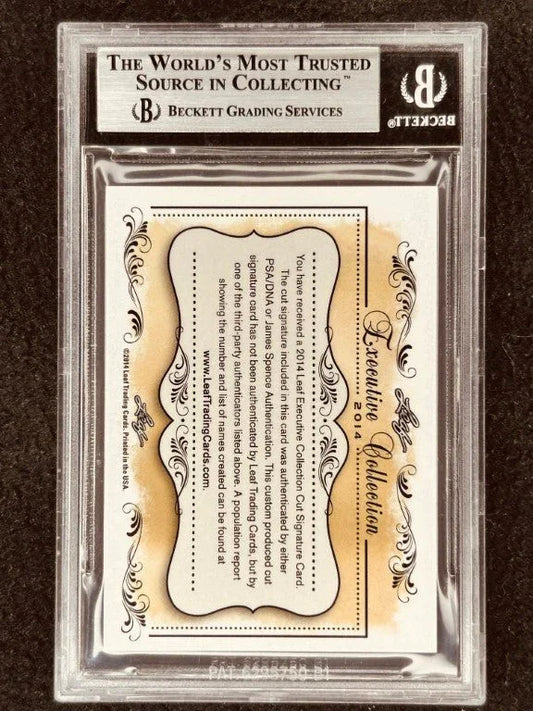 Scott Carpenter 2014 Leaf Masterpiece Cut Signature certified autograph card 1/1 PSA Mercury 7 - AutographsForSale.com