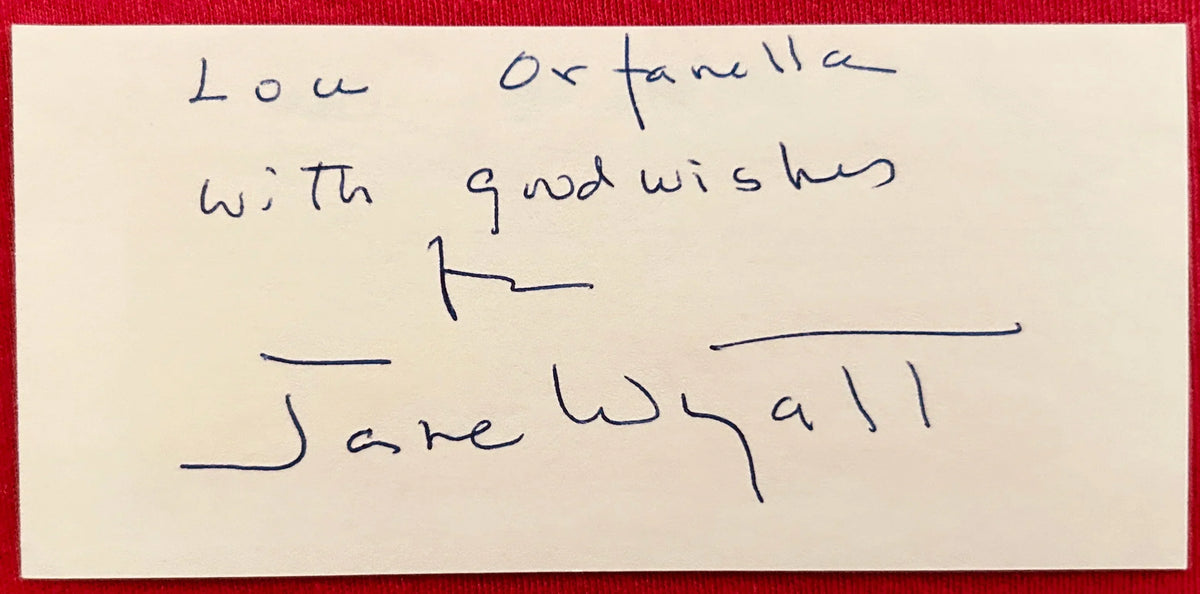 Jane Wyatt (Father Knows Best & Star Trek) signed index card - AutographsForSale.com