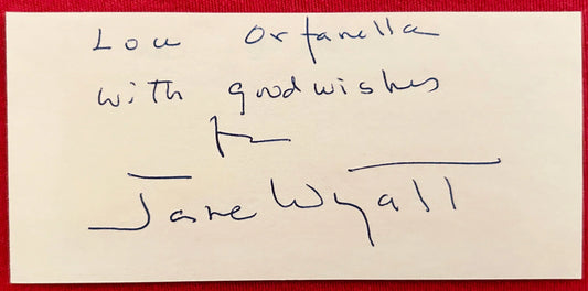 Jane Wyatt (Father Knows Best & Star Trek) signed index card - AutographsForSale.com