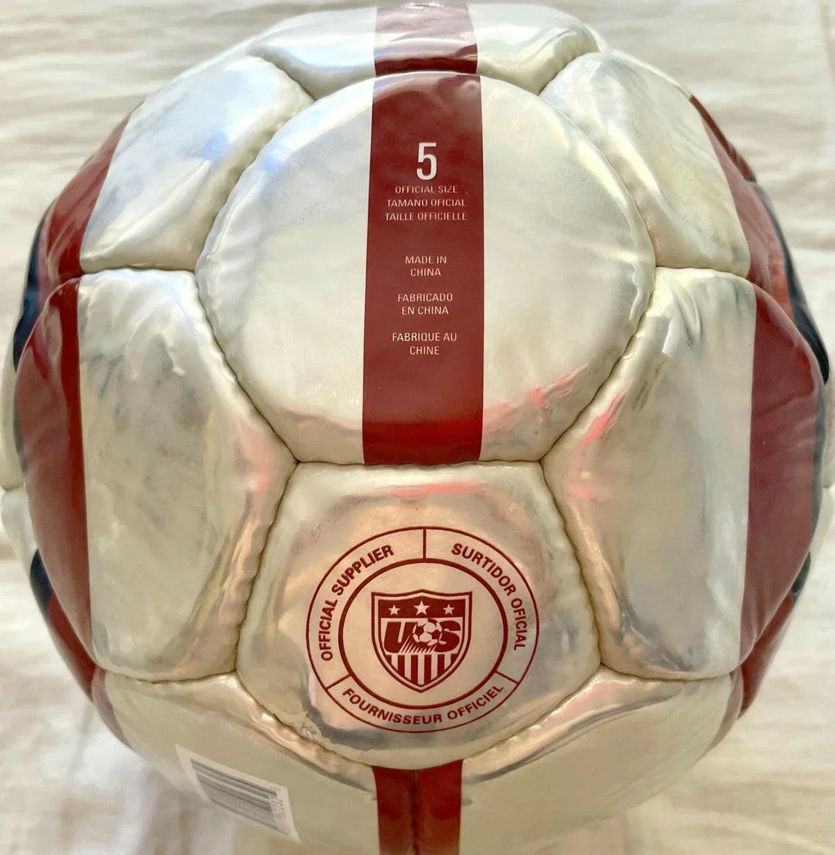 Mia Hamm signed US Soccer Nike size 5 chrome soccer ball JSA USWNT - AutographsForSale.com