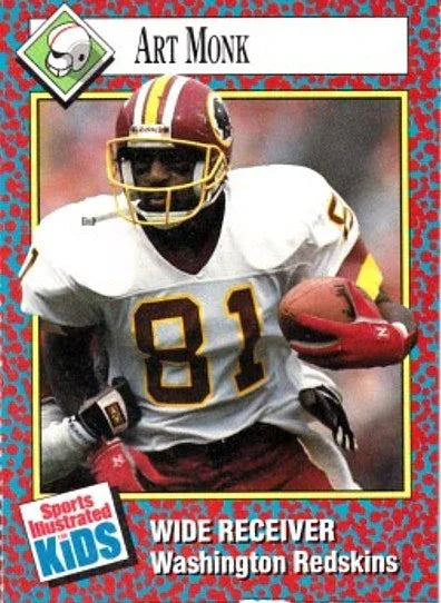 Art Monk Washington Redskins 1991 SI for Kids card - AutographsForSale.com
