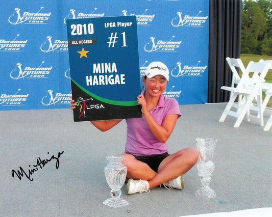 Mina Harigae autographed LPGA 8x10 photo - AutographsForSale.com