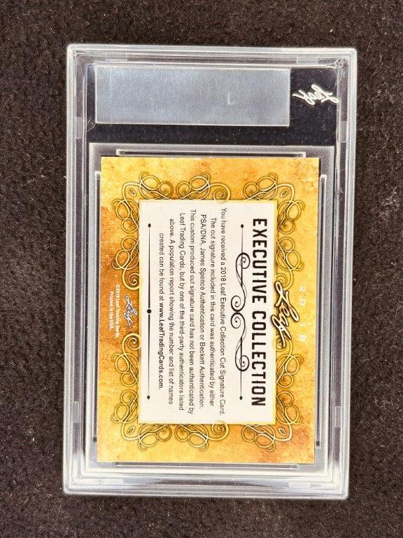 Mike Modano 2018 Leaf Masterpiece Cut Signature certified signed card 1/1 JSA Dallas Stars - AutographsForSale.com