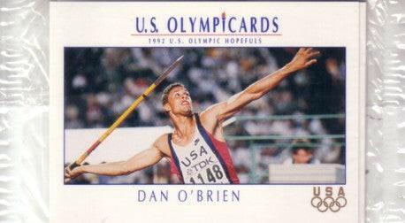 1992 Impel US Olympic Hopefuls promo 3 card set Jackie Joyner Kersee Dan O'Brien - AutographsForSale.com