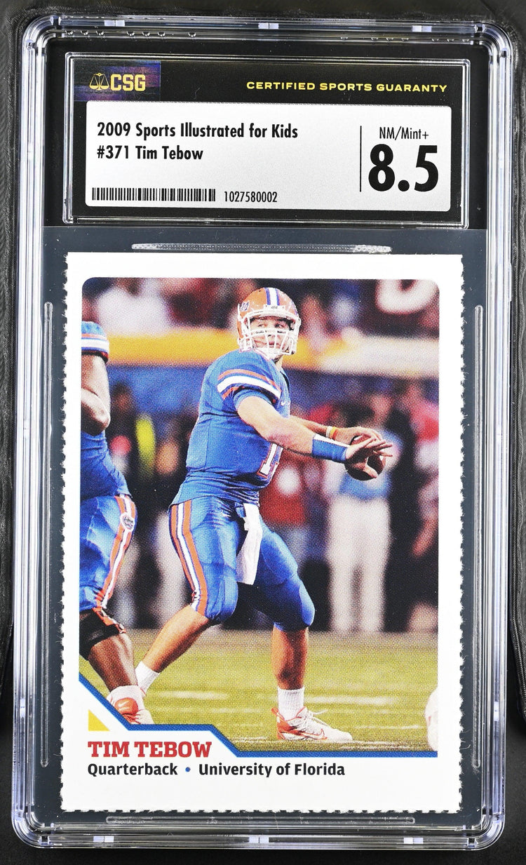 Tim Tebow Florida Gators 2009 Sports Illustrated for Kids Rookie Card CSG graded 8.5 - AutographsForSale.com