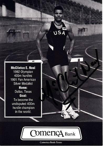 Francie Larrieu Smith McClinton Neal signed 4x5 photo cards - AutographsForSale.com