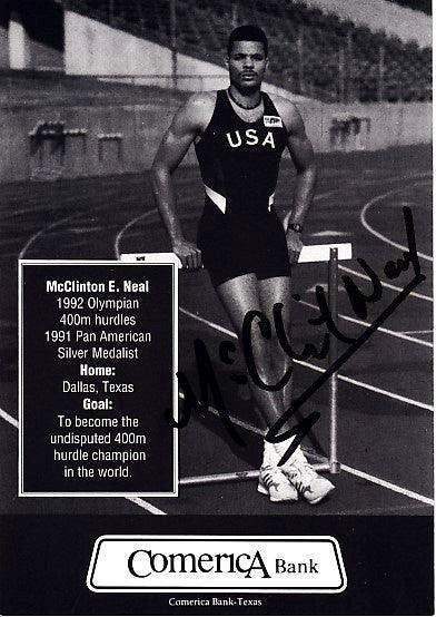 Francie Larrieu Smith McClinton Neal signed 4x5 photo cards - AutographsForSale.com