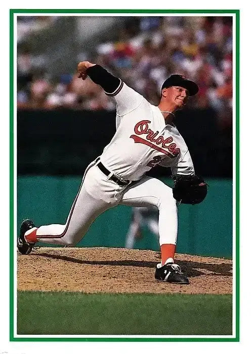 Ben McDonald Orioles 1990 Score 5x7 Christmas greeting card - AutographsForSale.com