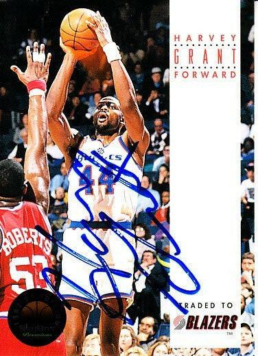 Harvey Grant autographed Washington Bullets 1993-94 SkyBox card - AutographsForSale.com