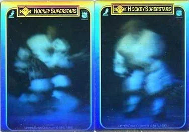 Wayne Gretzky LA Kings 1990-91 Upper Deck partial 2 hologram cards - AutographsForSale.com