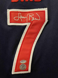 Larry Bird signed 1992 USA Dream Team Nike blue jersey Schwartz - AutographsForSale.com