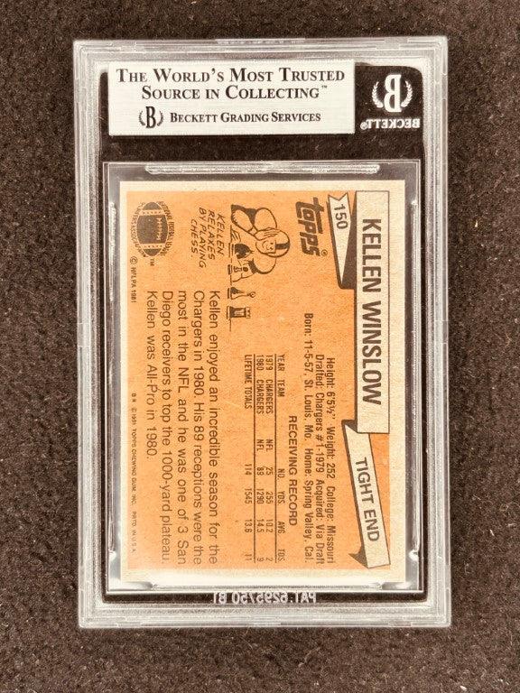 Kellen Winslow SD Chargers 1981 Topps RC BGS 8.5 - AutographsForSale.com