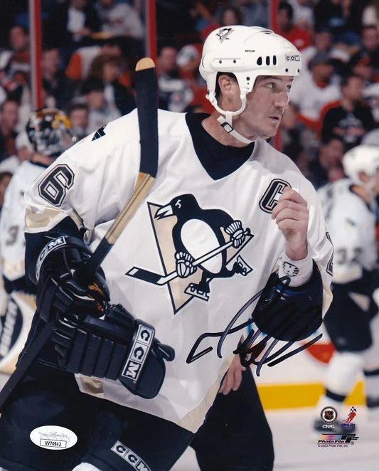 Mario Lemieux autographed Pittsburgh Penguins 8x10 photo JSA - AutographsForSale.com