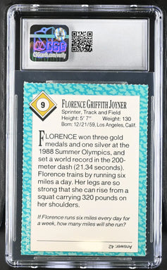 Florence Griffith Joyner 1989 Sports Illustrated for Kids Rookie Card CSG graded 8.5 - AutographsForSale.com
