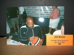 Jim Brown signed Cleveland Browns full size helmet w/ HOF 71 JSA - AutographsForSale.com